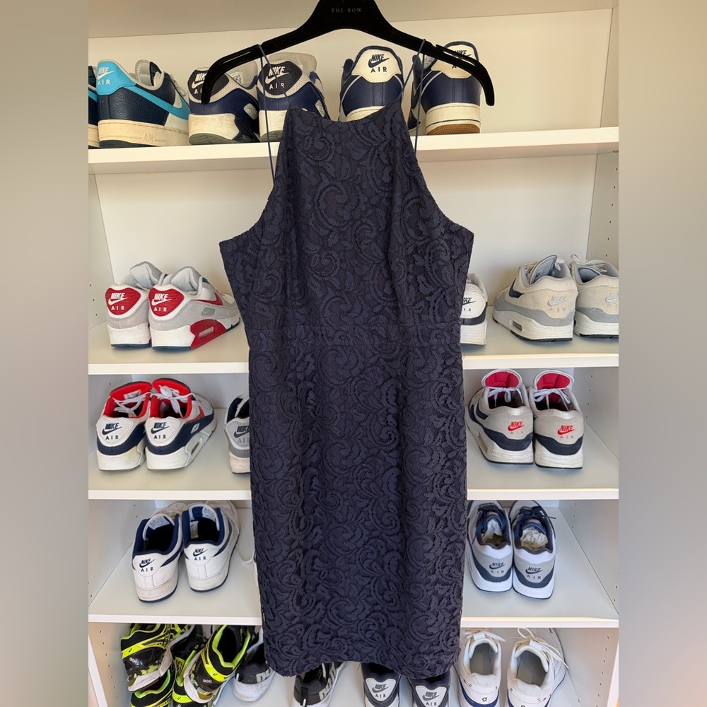 J. Crew Lydia dress in Leavers lace / Navy / size 8